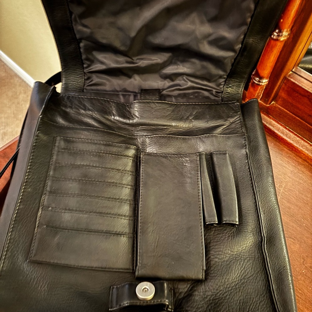 FRYE Leather Convertible Commuter Bag - Picture 7 of 14